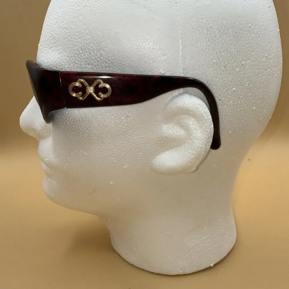 Vintage Oscar De La Renta Renaissance Glasses Fram Only Oval Gold Infinity Logo